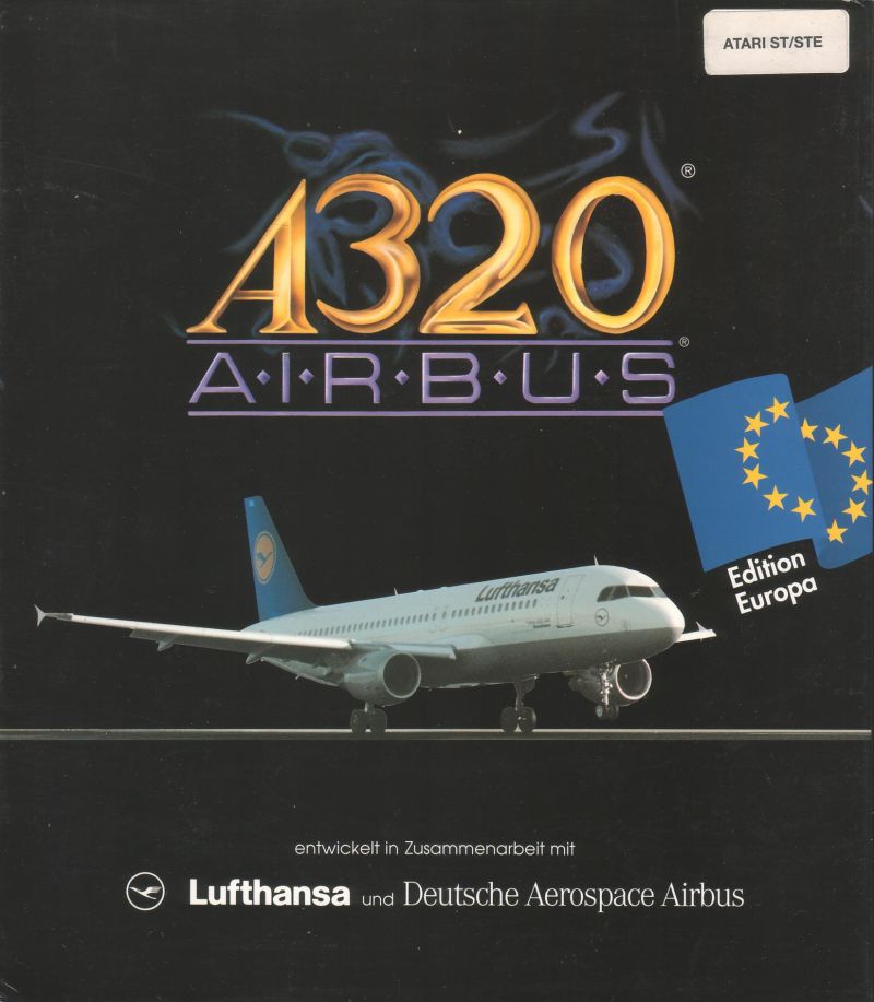 A320 Airbus: Edition Europa box art for Amiga